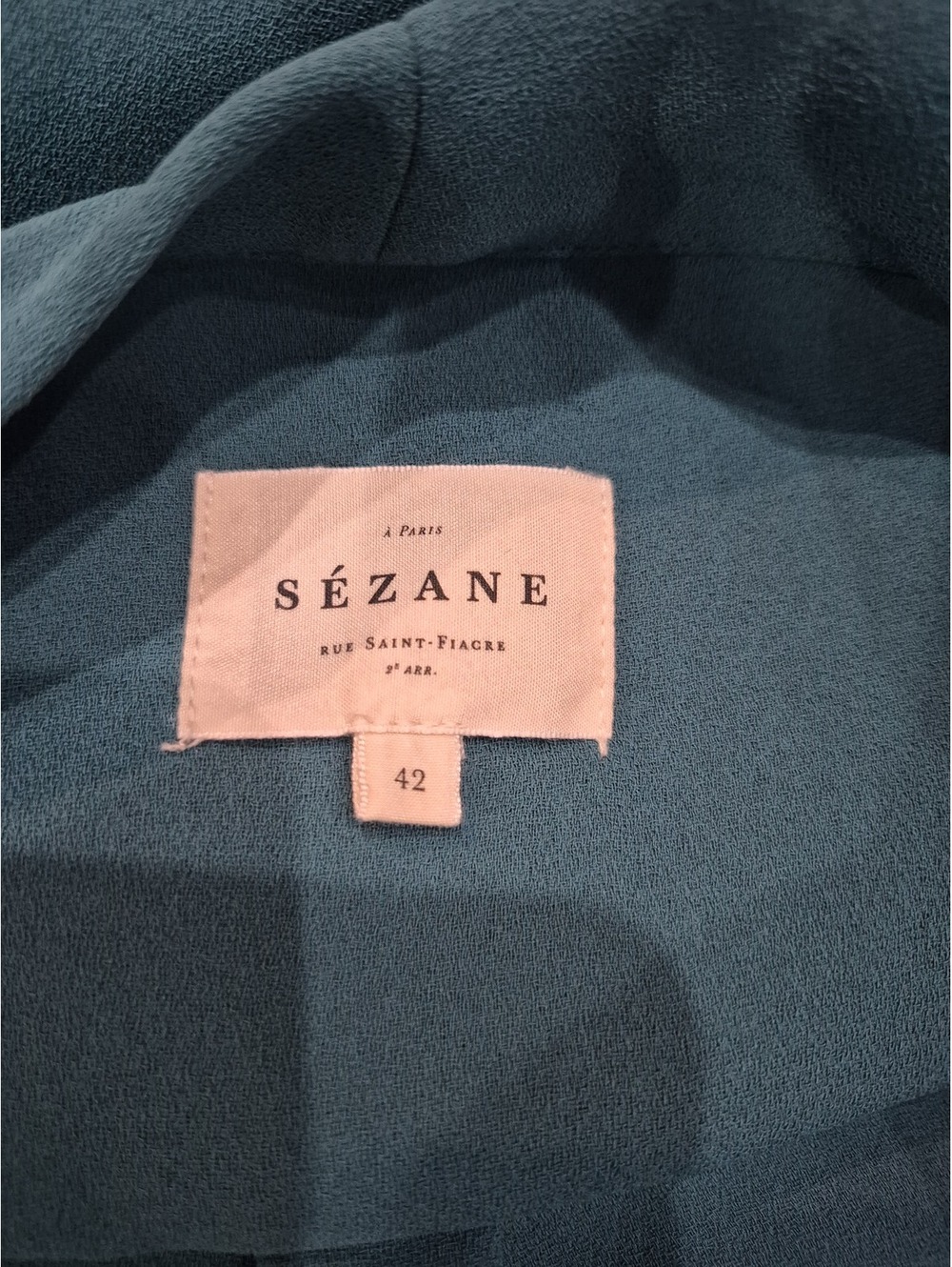 SEZANE Abelia Wrap Blouse Size 42/10 - Picture 6 of 7